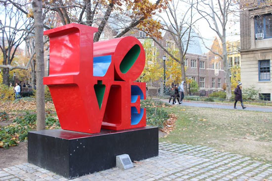 U Penn L-O-V-E statue